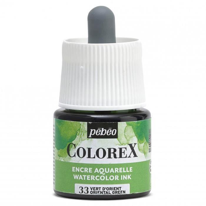 Encre Aquarelle - PEBEO - Colorex - 45 ml - Vert D'orient - Mixte