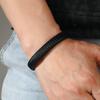 Braided PU Leather Bracelet Bangle Magnetic Clasp Mens Party Jewelry Gift