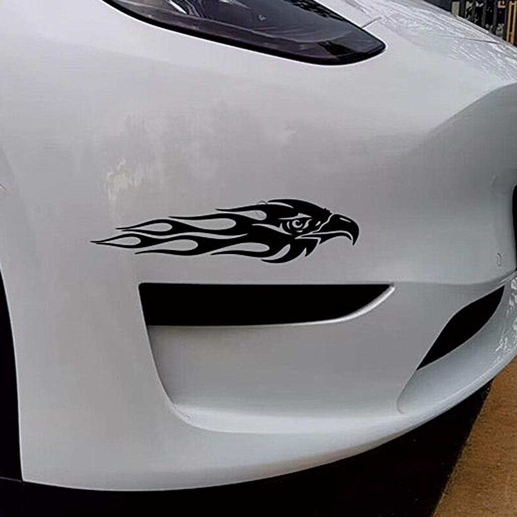 Patonde Eagle Motorcycle Stickers, Motorcycle Eagle Decals - 2 Motorcycle Stickers - Flame Eagle