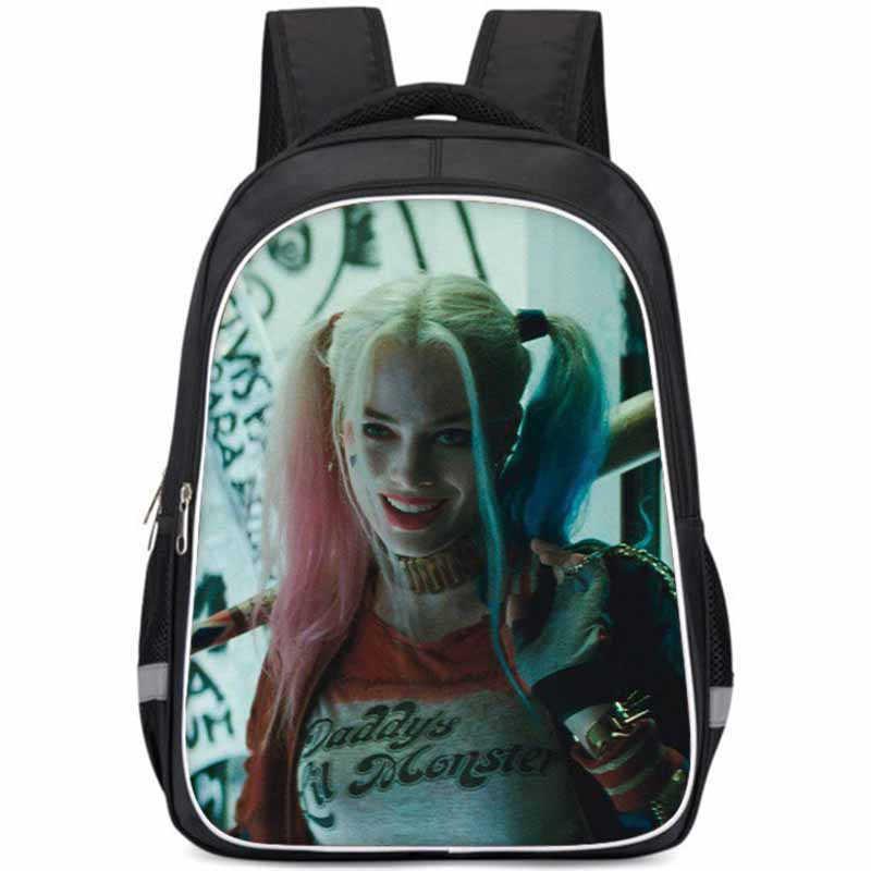 Harley Quinn Large Capacity Lightweight Oxford Fabric School Backpack For Kids