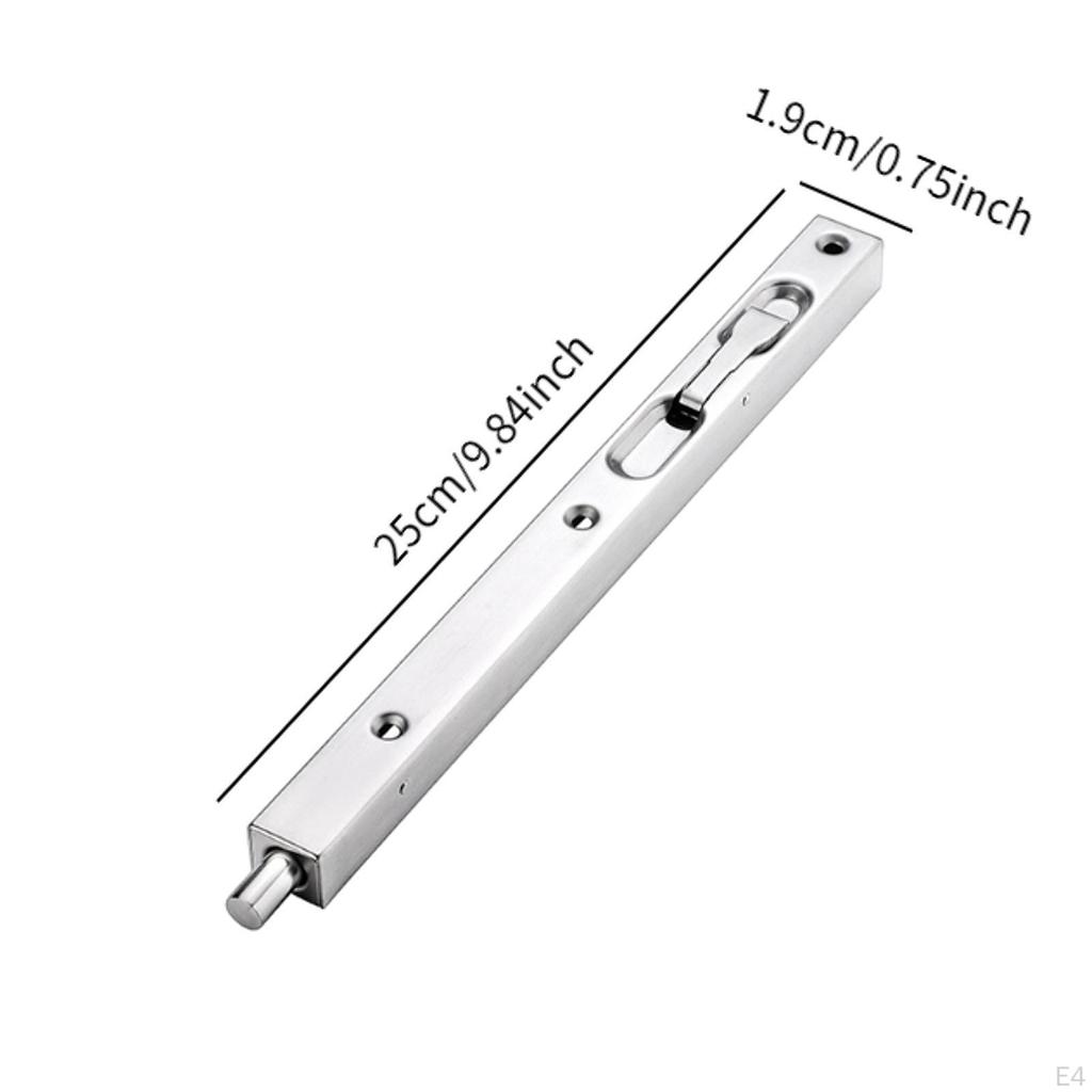 Flush Bolt , Sturdy Wear Resistant Easy To Use Practical Hardware Concealed Latch for Apartment