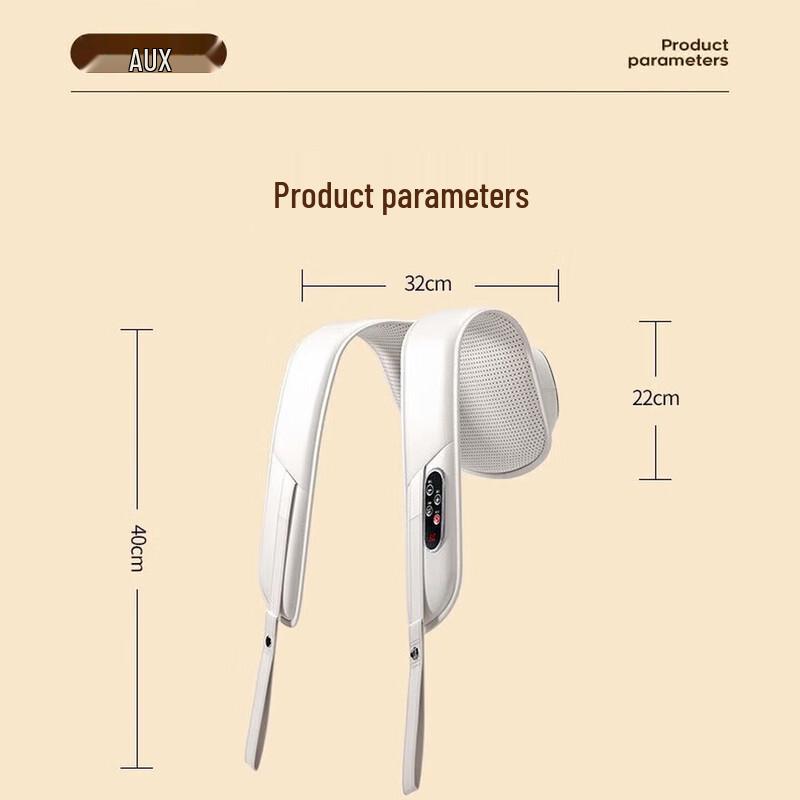 AUX 3D Percussion Neck and Shoulder Massager Shawl CN plug (adapter included)