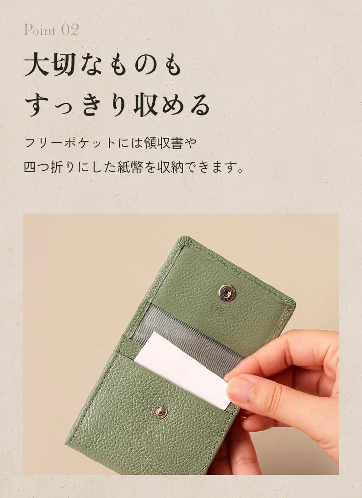 [LIB] Coin Case, Water-Repellent Original Leather, Genuine Cowhide, Unisex, Compact (Prussian Navy)