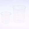 20Pcs Clear Graduated Measuring Cup Mini Plastic Laboratory Beaker Scale Graduated Transparent Mixing Cup Kitchen Baking
