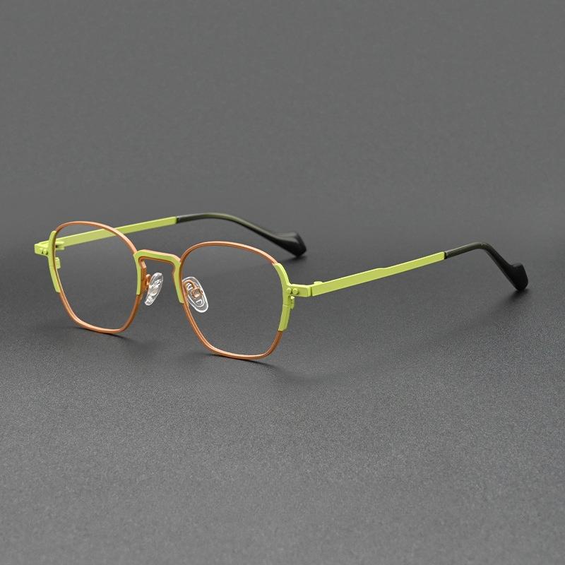Fashion New Colorful Metal Glasses Frame Women Anti-blue Light Read Eyeglasses Man Custom Myopia Presbyopia Prescription Eyewear C1