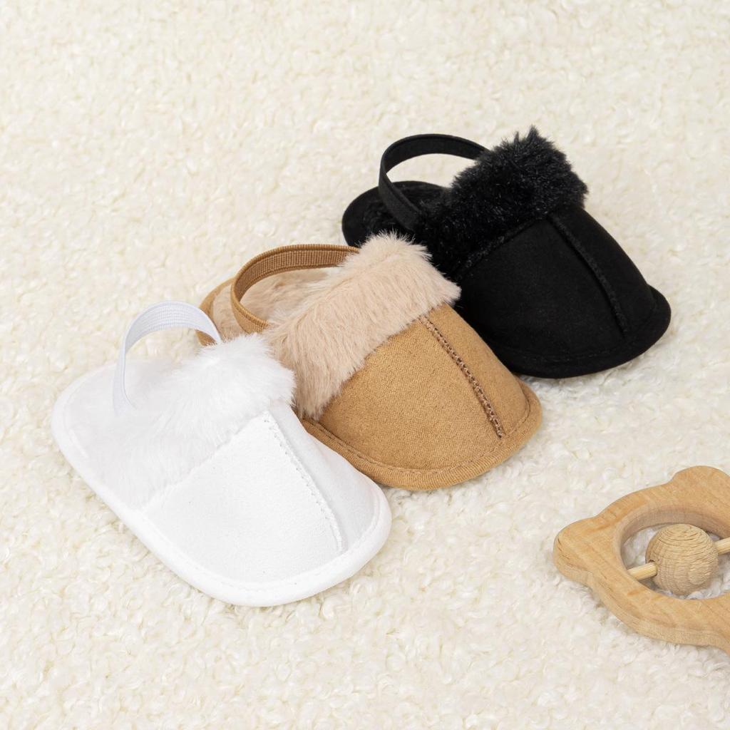 Cozy Velvet-Lined Baby Toddler Shoes: Warm, Soft Sole for 0-1 Year Olds (Fall & Winter)