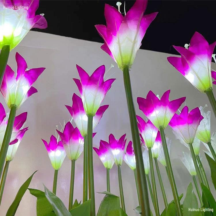 Waterproof LED Lily Garden Lamp – Outdoor Artificial Flower Landscape Decoration