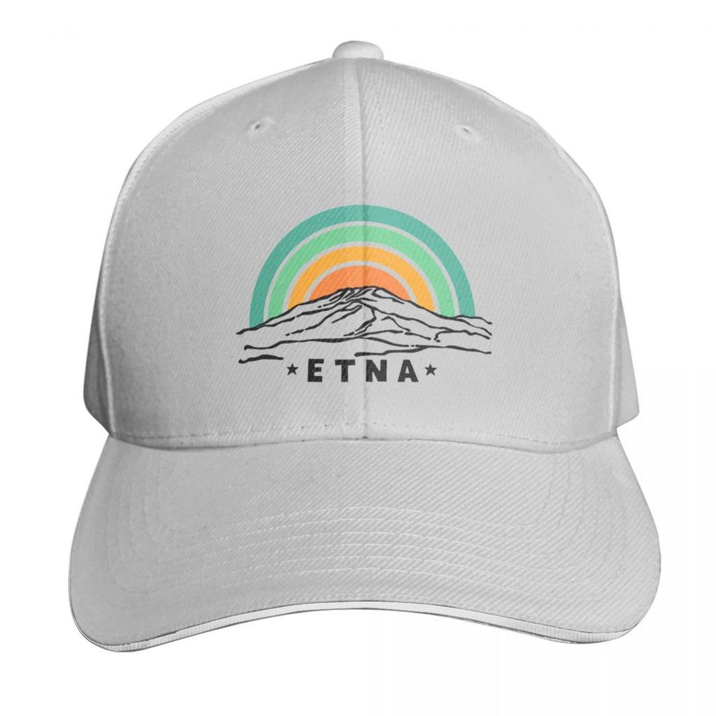 Etna Volcano Mongibello Montebello Sicilia Etna Sicily Baseball Cap Men Women Casual Summer Sport Sun Cap