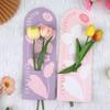 5 Stück Handheld-Strauß-Verpackungsbox Papierblumenkarte Blumenarrangement-Papier Valentinstag Festivalbedarf