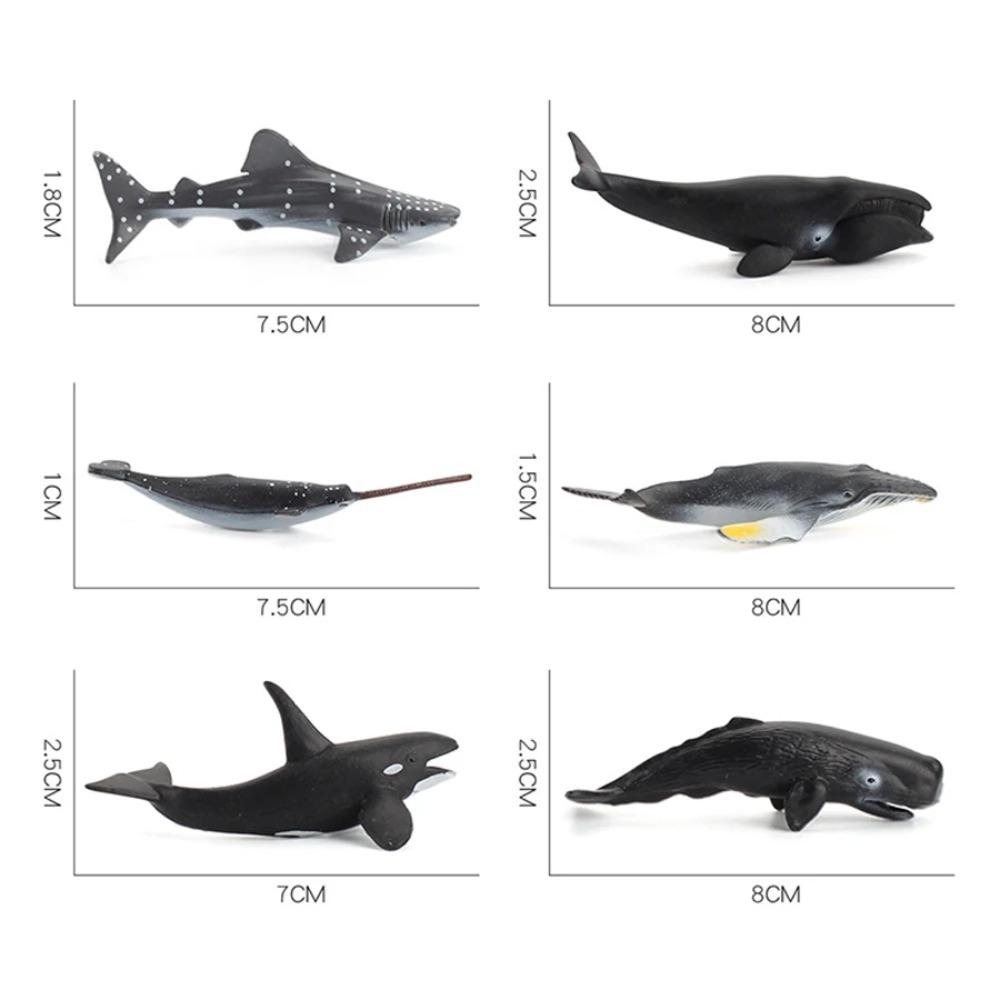 Simulation Plastic Animal Figurines Collection - Marine, Land & Insect Animals Miniature Set Toy for Kids Gift Playset Model