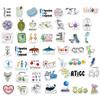 10 30 50 100 Stück Wissenschaftslabor Biologie Aufkleber Lustige Ästhetische Decals Laptop Skateboard Motorrad Handy Auto Wasserdichter Aufkleber