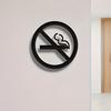 Acrylic No Smoke Sign Self-adhesive Business Office Restaurant Public Place Smoke Ban Warning Sign Wall Decoration
