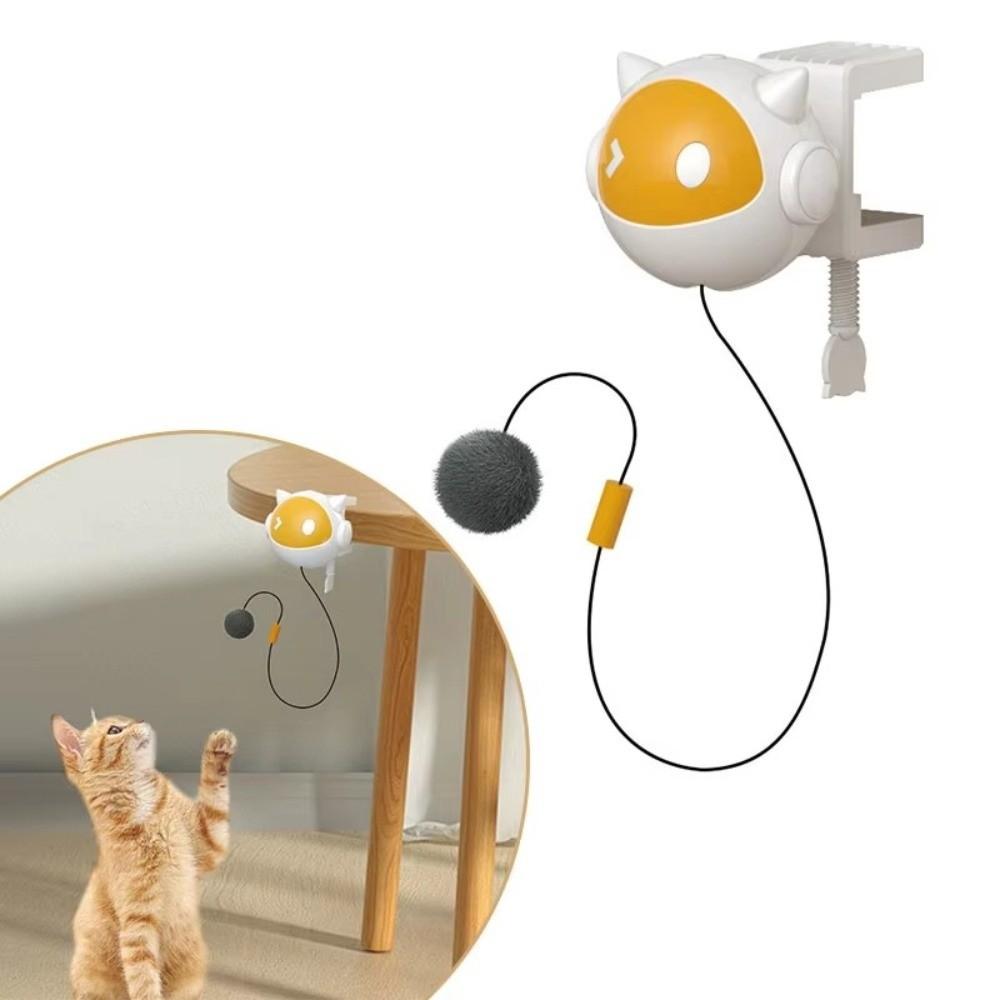 Self Playing Electric Cat Toy Training Hair Balls Interactive Cat Teaser Intelligent Lifting Easy To Install Cat Teaser