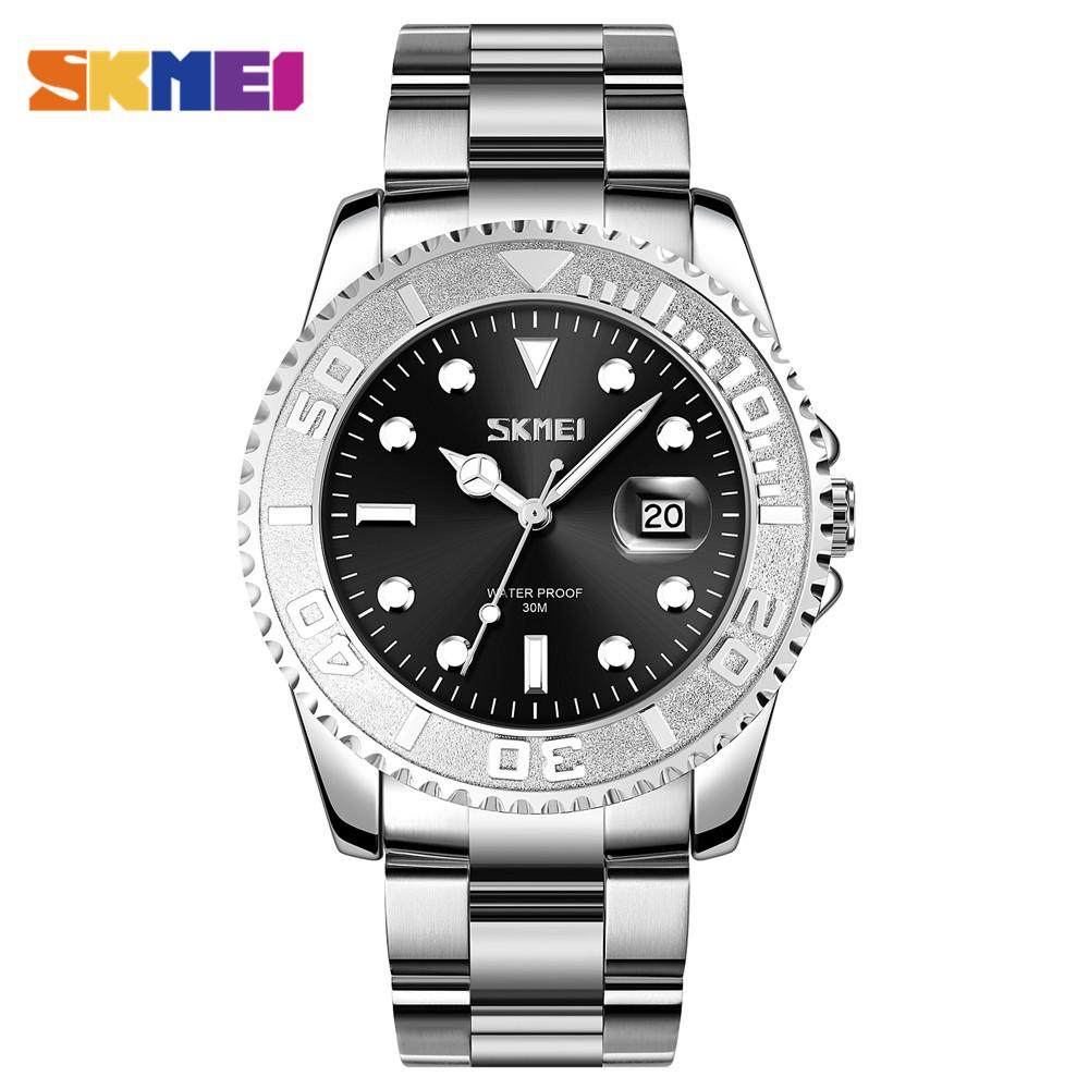 Skmei Vintage Diver Water Ghost Classic Quartz Wristwatches Men Waterproof Date Time Luminous Watches Clock Relogio Masculino