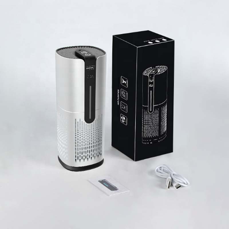 Osobisty oczyszczacz samochodowy Mała maszyna do produkcji filtrów powietrza Oczyszczacze biurkowe Maszyna sterylizująca Oczyszczacz powietrza samochodowego