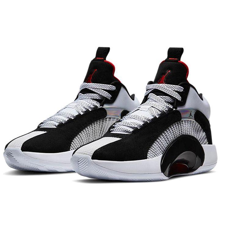Air Jordan 35 PF DNA Unisex Sneakers Black White Chile-Red CQ4228-001
