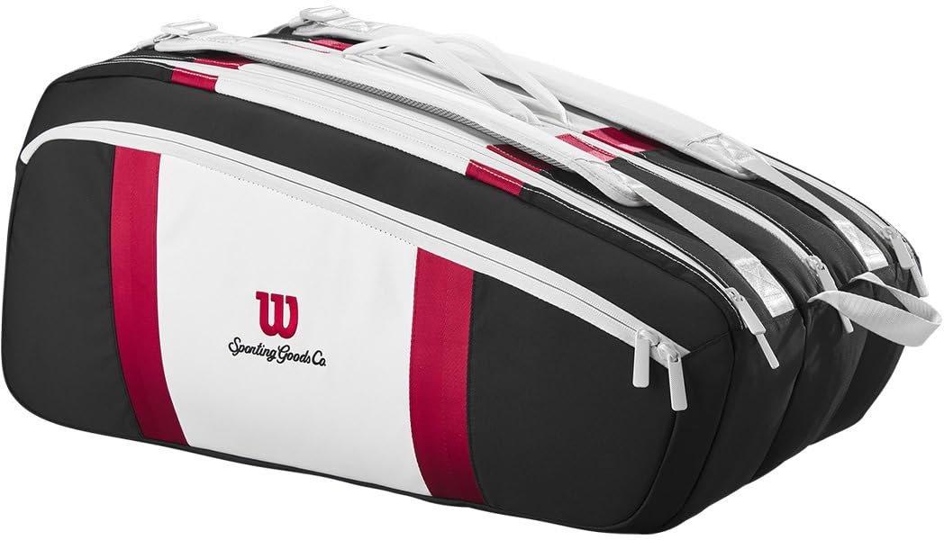 

[Wilson] Сумка для ракеток для тенниса и бадминтона COURAGE COLLECTION RACQUET BAG 15PK BlackWhiteRed
