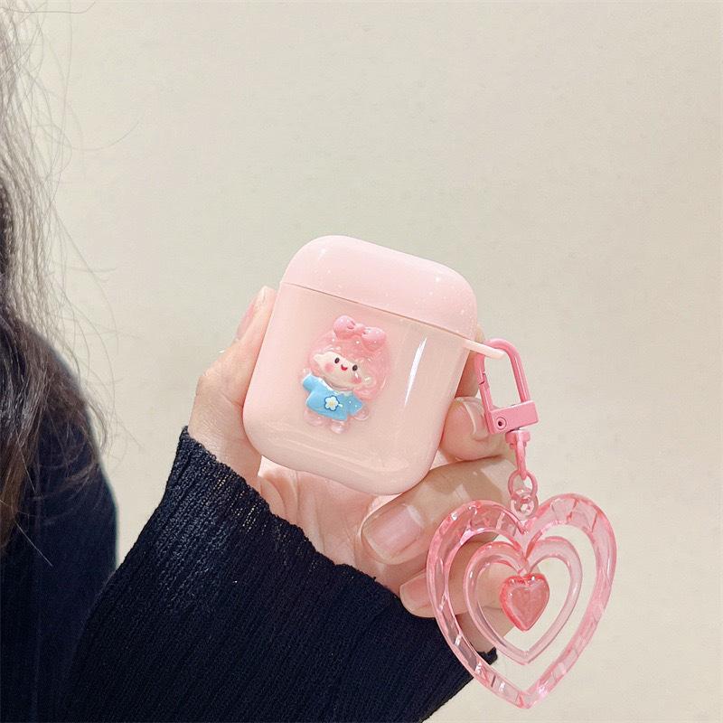 Xiaoqing Fresh Air Is Suitable For Airpodspro3 Apple Bluetooth Headset Cover Airpods1/2 Generation Soft Girl