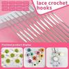 Y5JC Crochet with Yarn Set Crochet Accessories Include Ergonomic Hook Knitting Needle