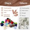 40pcs Felting Wool Roving - Core Wool Roving Bulk Spinning DIY Craft Mix Color Needlework Craft 3g/Color