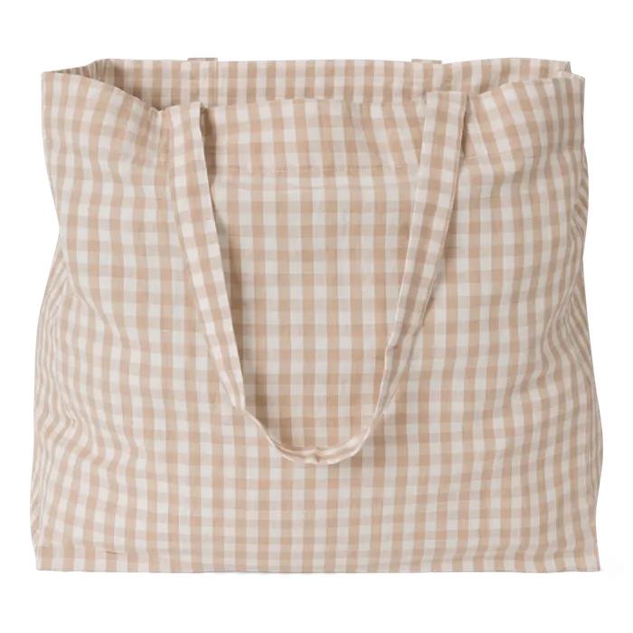 (Studio Feder) HANNA TOTE BAG - GINGHAM BLUSH