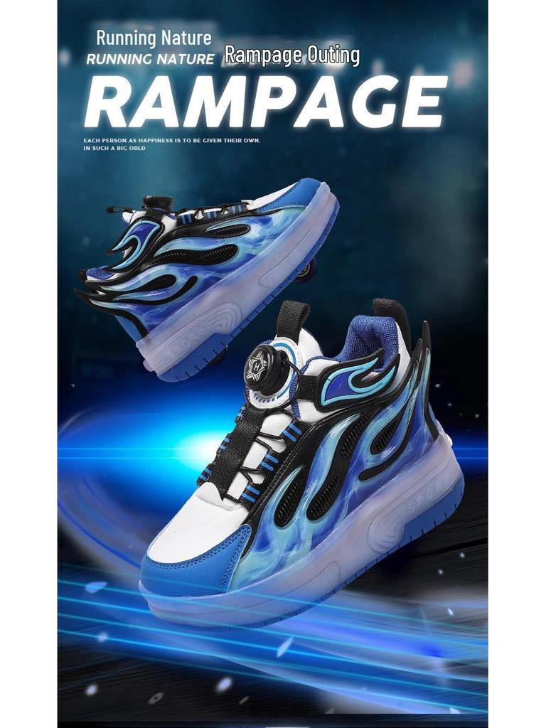 Trendy Kids' Dual-Wheel Roller Shoes - New Detachable Skating Shoes for Boys and Girls