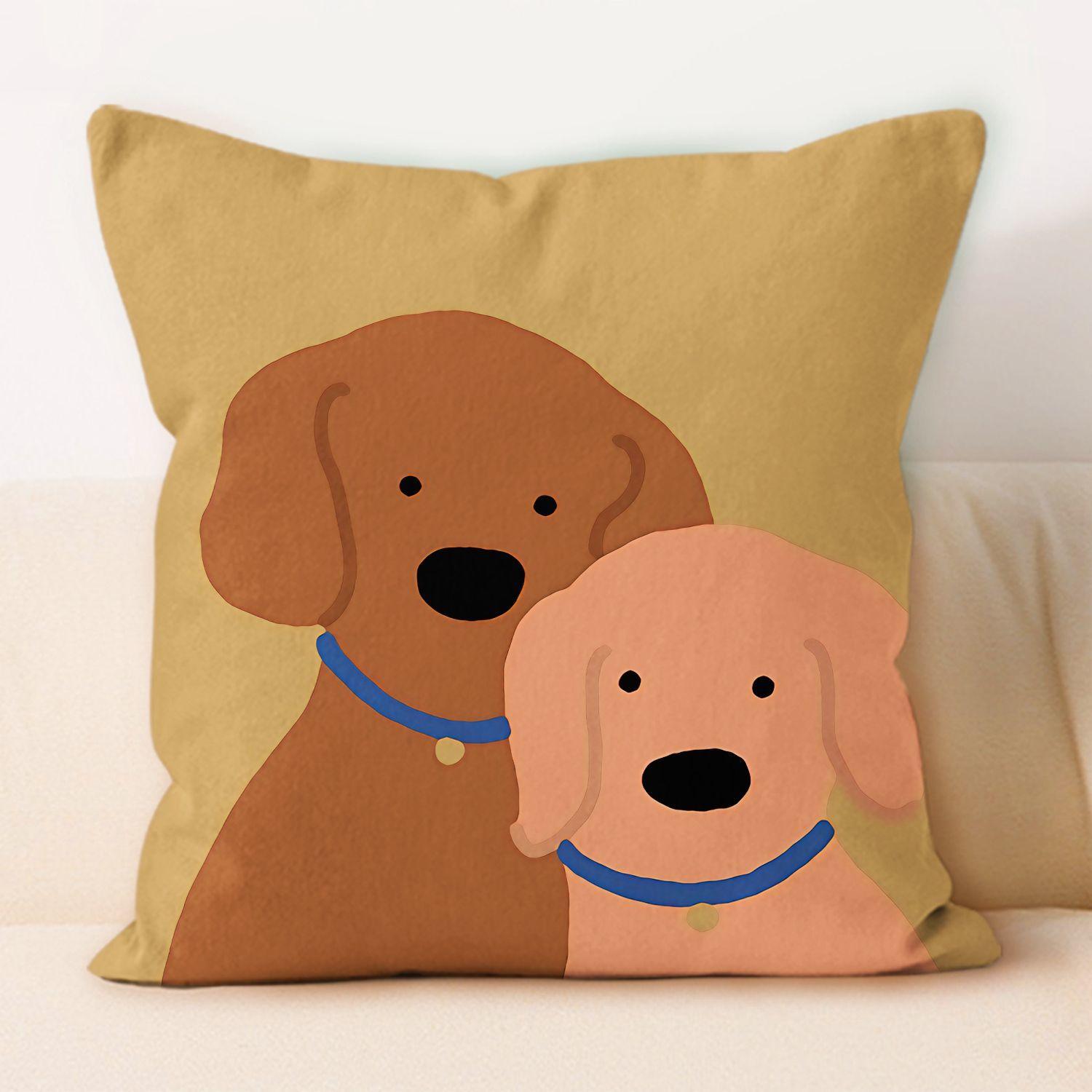 Cute Cartoon-Style Comfort Pillows, Decorative Sofa Pillows, Car Lumbar Support Pillows, Nap Pillows 40x40cm(without core)