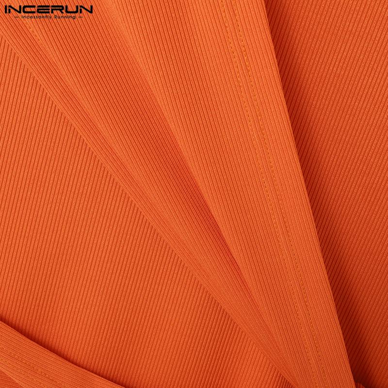 INCERUN Men Turtleneck Sleeveless Bandage Solid Knitted Vest Tanks