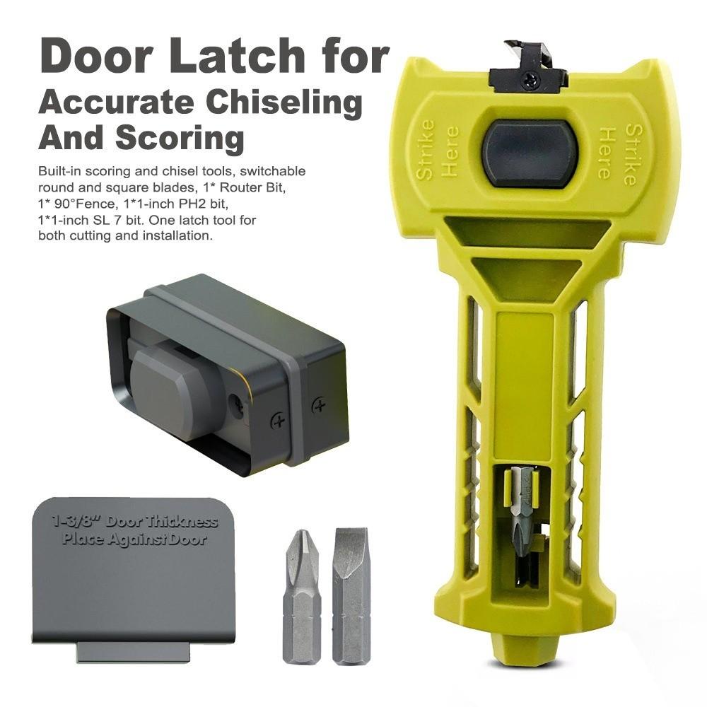 Accurate Scoring Door Kit Door Mount Plastic Door Mortise Tool Stainless Steel Square or Round Door Installation Kit