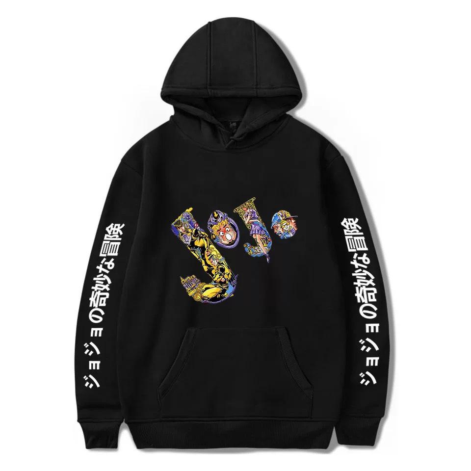 JOJO's Bizarre Adventure Spring/Autumn Printed Loose Hoodie