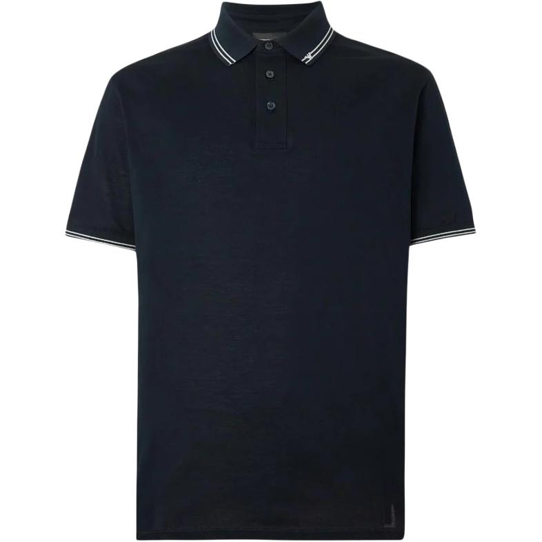 

Emporio Armani Color Block Striped Cotton Side Slit Short Sleeve Polo Shirt Men tops EM005842-AF12955-UB118 S