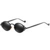 Vintage Punk Style Sunglasses Men Retro Elliptical Metal Frame Women Sun Glasses Fashion Eyewear