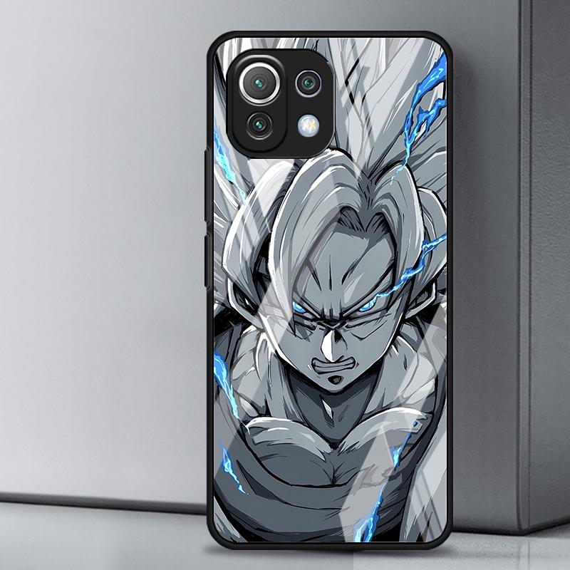 Glass Phone Cover Case for Xiaomi mi Note 10 10 Pro 12T 11T 13 11 Lite 12X 12 14 10T Anime D-ragonS B-allS