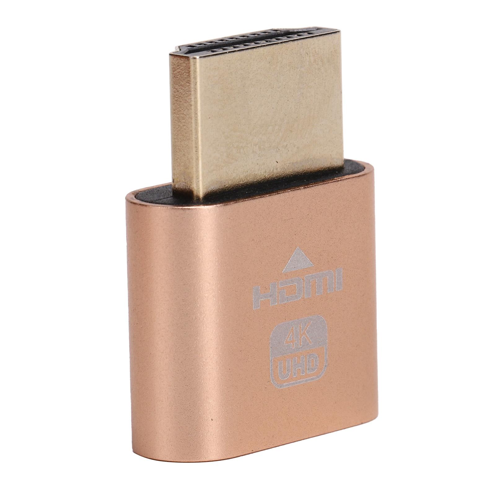 

Интерфейс Мультимедиа Высокой Четкости Заглушка Эмулятор Дисплея 4K с Горячей Заменой(Золото ) золотой