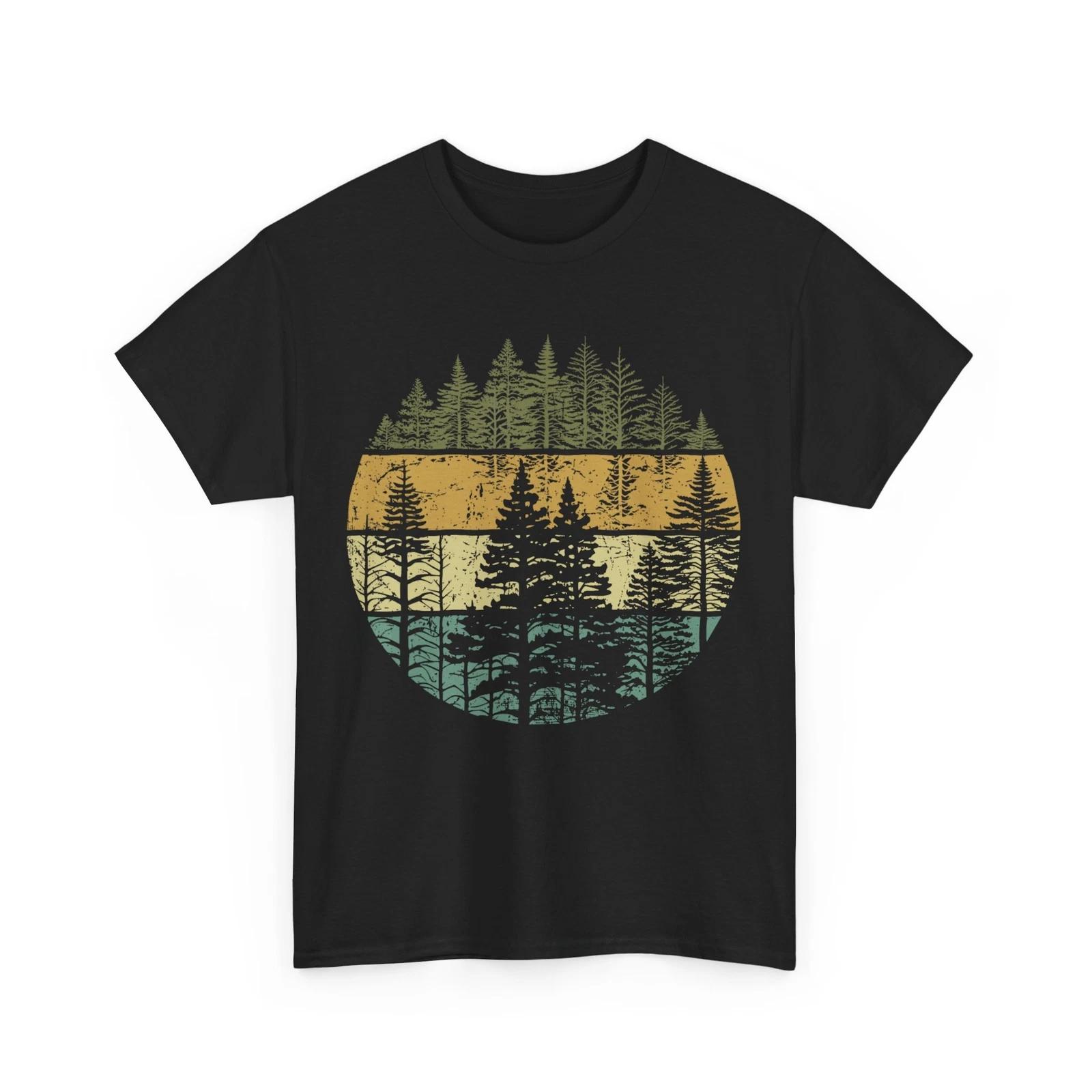 Nature T-Shirt, Forest Trees Outdoors Nature Lovers Women Men Shirt 3XL