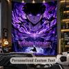 Personalized Wall Tapestry,Solo Leveling Custom Printed Name, Fabric Wall Art For Indoor Room Backdrop