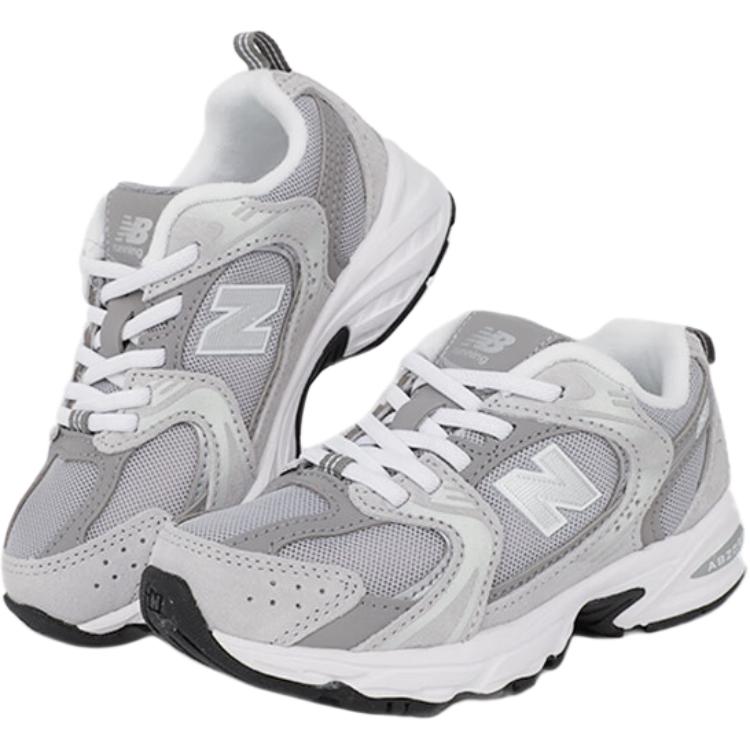 New Balance NB 530 Comfortable Versatile Durable Low-Top Kids Casual Shoes Kids sneaker Gray White PZ530CK