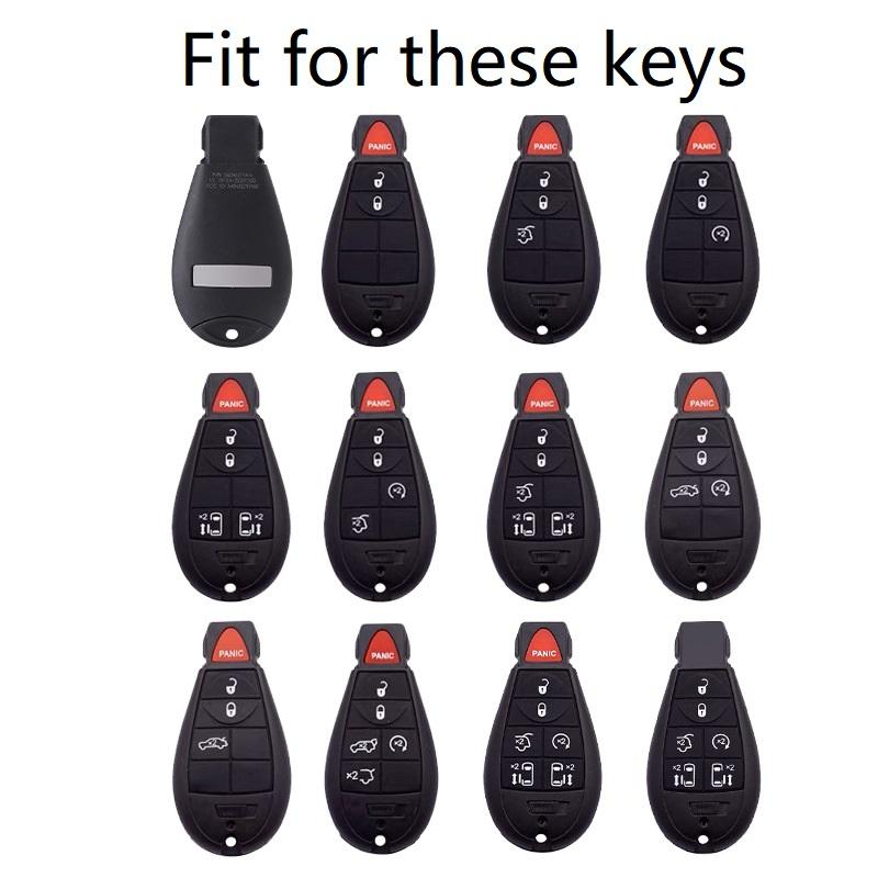 Tpu Car Remote Key Cover Key Case For Jeep For Chrysler Fobik For Dodge Ram Keyless