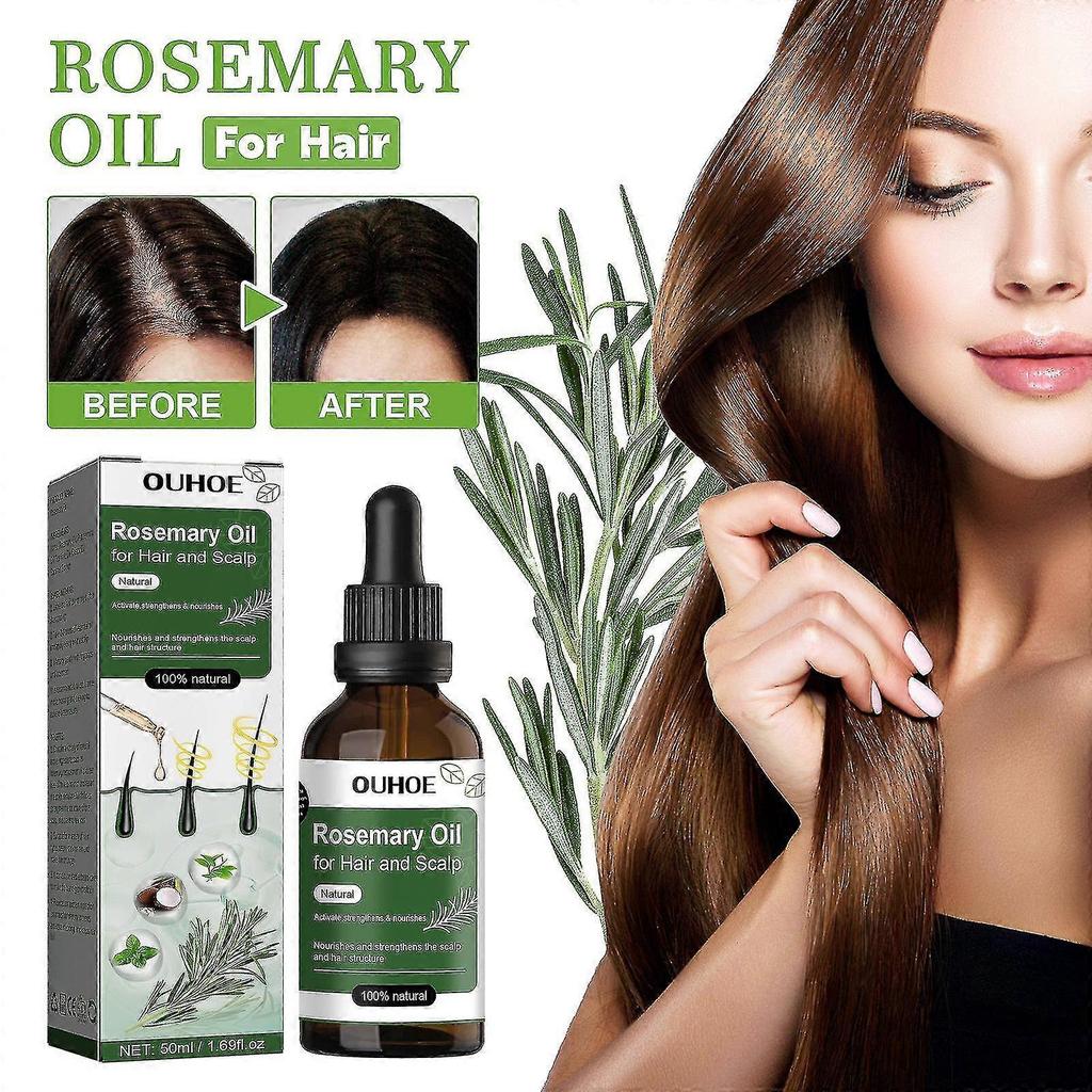 Rosemary Oil For Hair And Scalp - Hair Oil For Hair Loss To Stimulate Hair Growth And Care Of The Scalp With Castor Oil - Made In Germany - Pharmacy 5