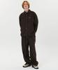 WAIKEI Nylon Wide Track Pants Brown