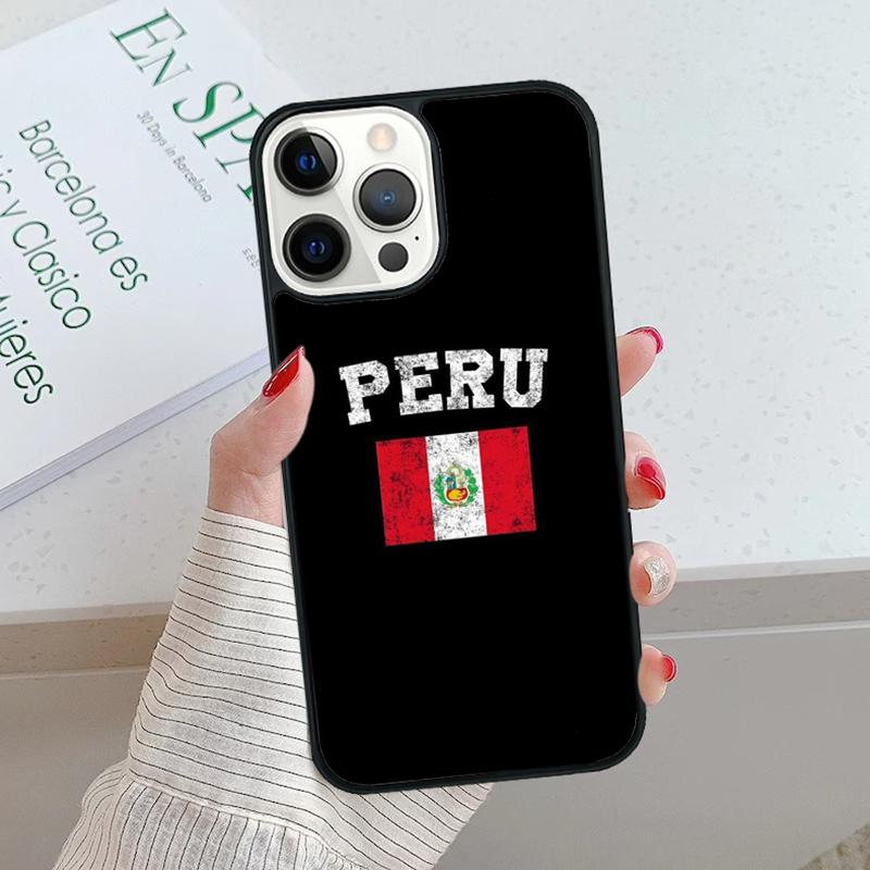 Peru Flag Coat Of Arms Phone Case cover For iPhone 17 Air 15 16 16e 14 13 Pro Max Coque 12 11 Pro Max For Apple PLUS fundas