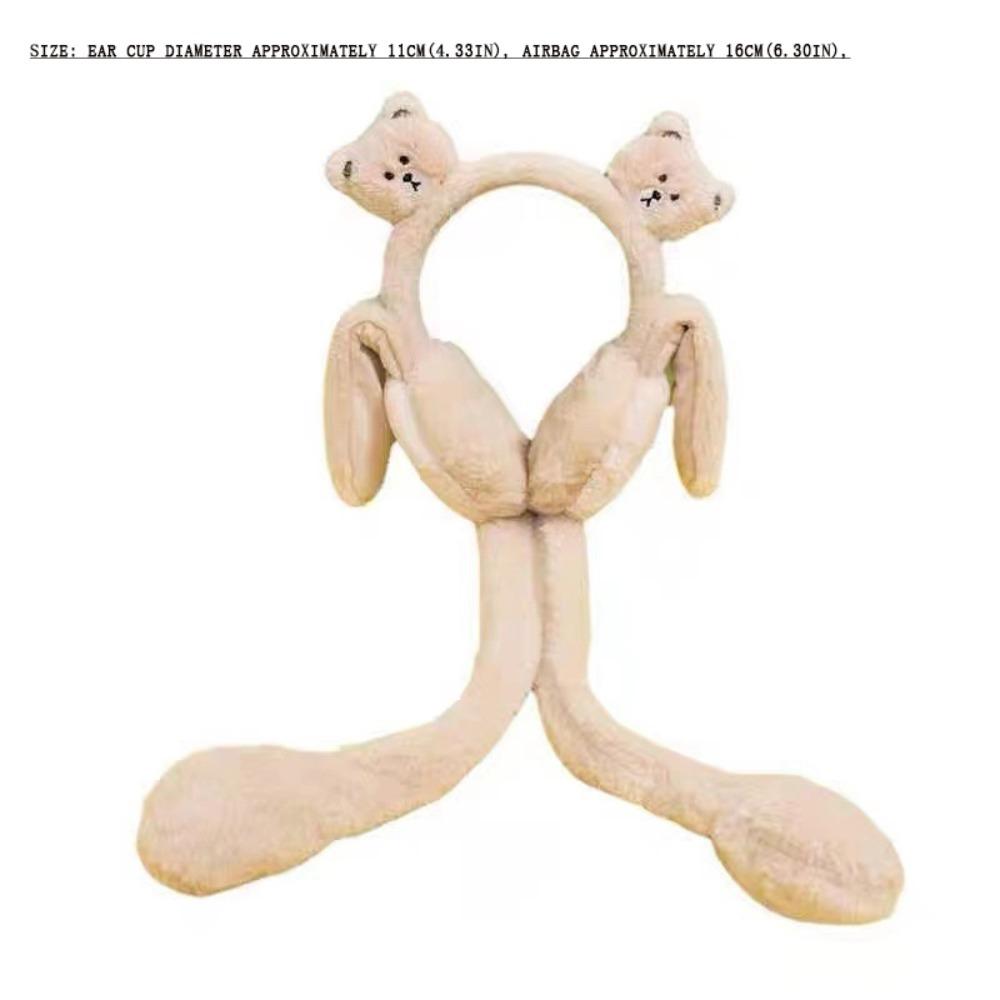 Protecție împotriva frigului Mănuși amuzante Mănuși moi cu airbag Acoperitoare nouă pentru urechi Copil