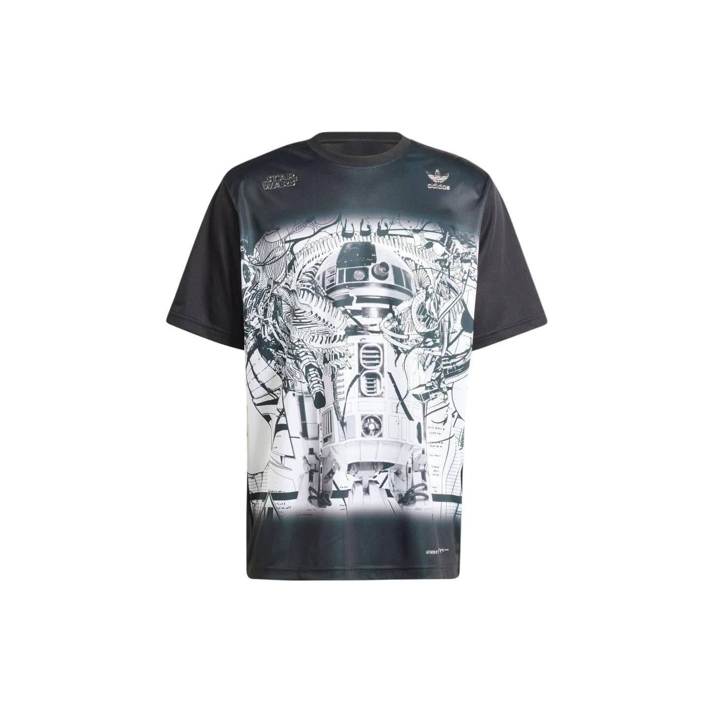 Adidas Originals x STAR WARS NANZUKA Футболка Унисекс Черный IV9469 2XS