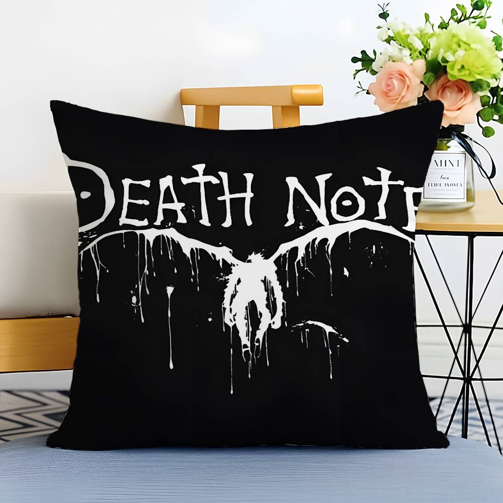 Moive D-Death N-Note Kissenbezug Milbendicht Kissenbezug Unsichtbarer Reißverschluss seidig Sofakissenbezug
