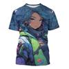 Cute Cool Girl Pattern T Shirt Men Personalized Fashion 3D Printed Short Sleeve Tops Summer Casual Unisex Clothing