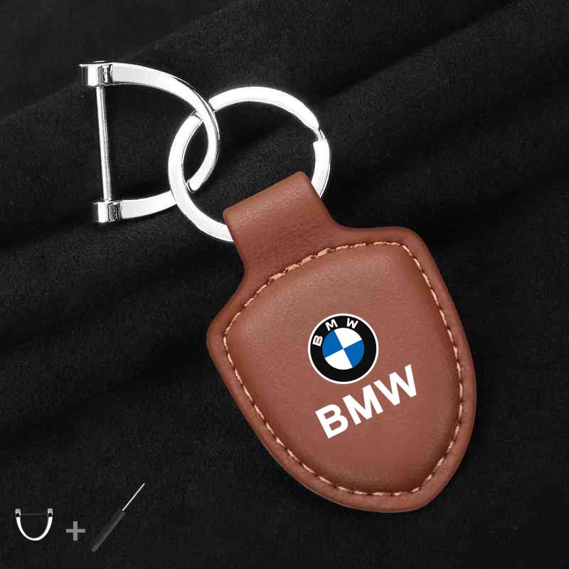 For BMW Performance E46 E90 E60 F20 X1 F10 F30 X3 E70 E39 Accessories Car Shield Leather Keychain Key Ring Pendant Holder Gift gzdf57