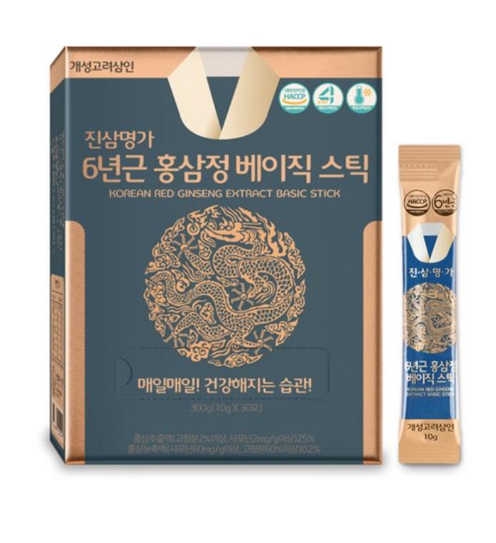 Kaesung Goryeo Samin JinSamMyungGa Bastoncino di Ginseng Rosso di 6 Anni – Ginseng Coreano Premium