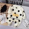 Nebeans Polka Dot Long Sleeve Infant Romper - Spring & Autumn Cotton Onesie