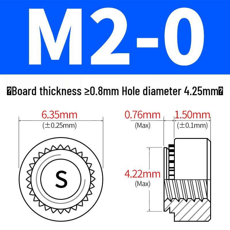 Galvanized Sheet Metal Rivet Nut S-M2-M12