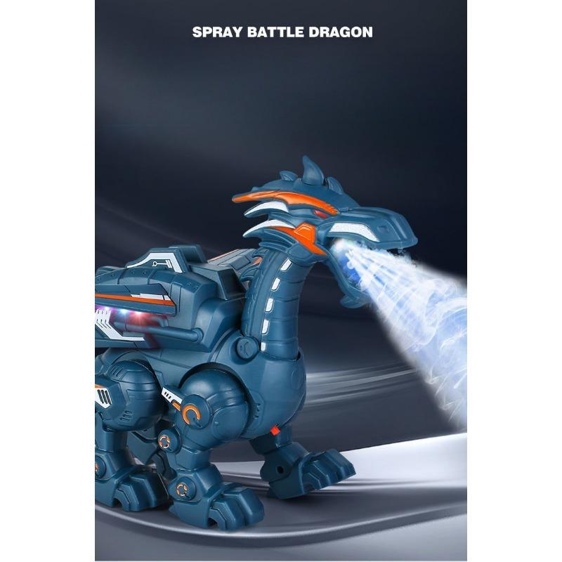 1SET Electric Spray Machinery Dinosaur Atomization Sound Lighting Children's Simulation Animal Toy Walking Model